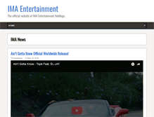 Tablet Screenshot of imaentertainment.com